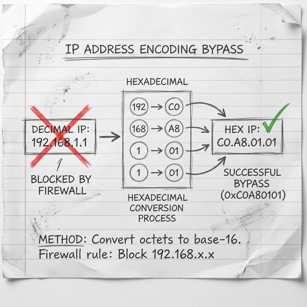 IP Encoding Bypass Diagram