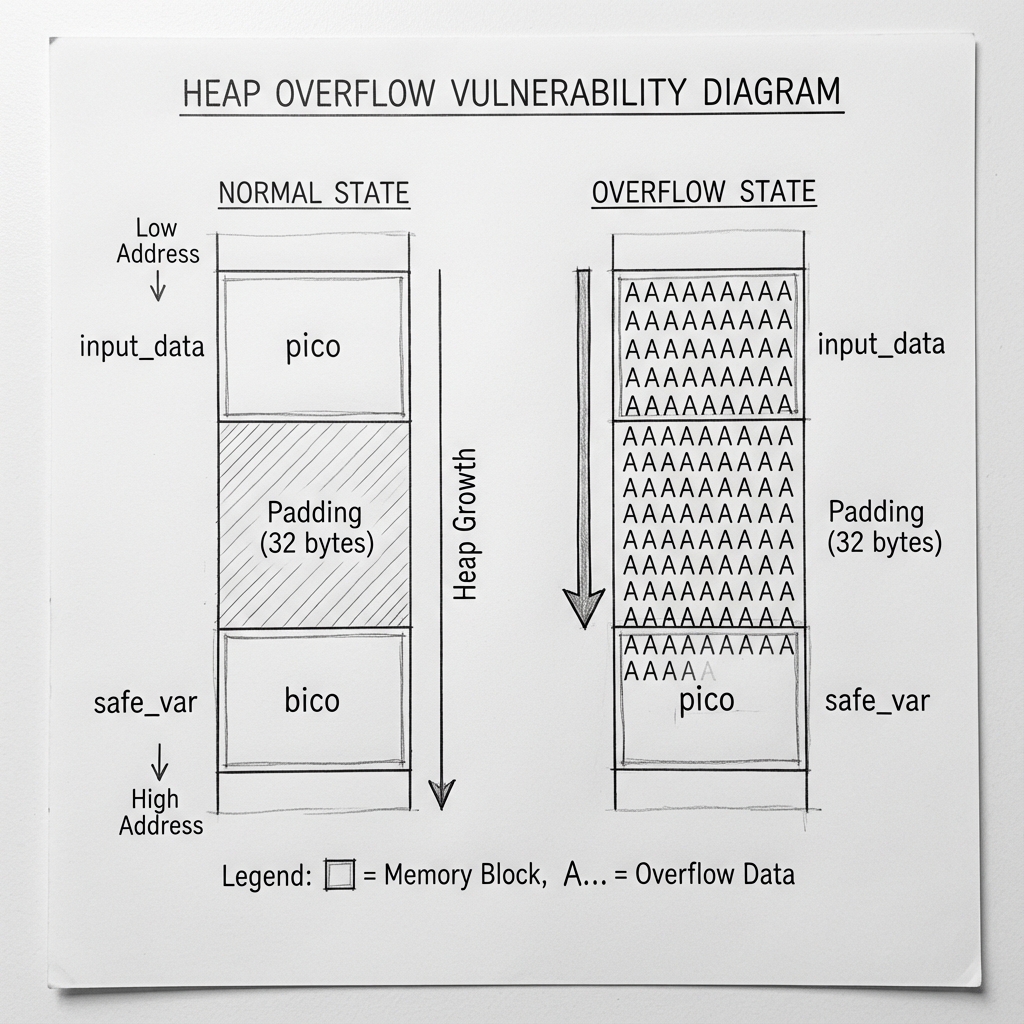 Heap Overflow Diagram