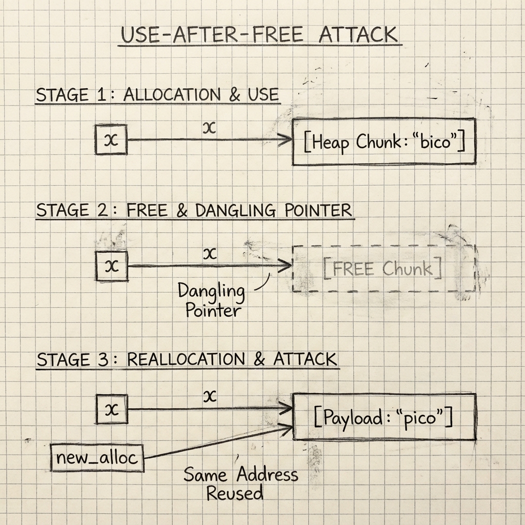 Use After Free Attack Flow